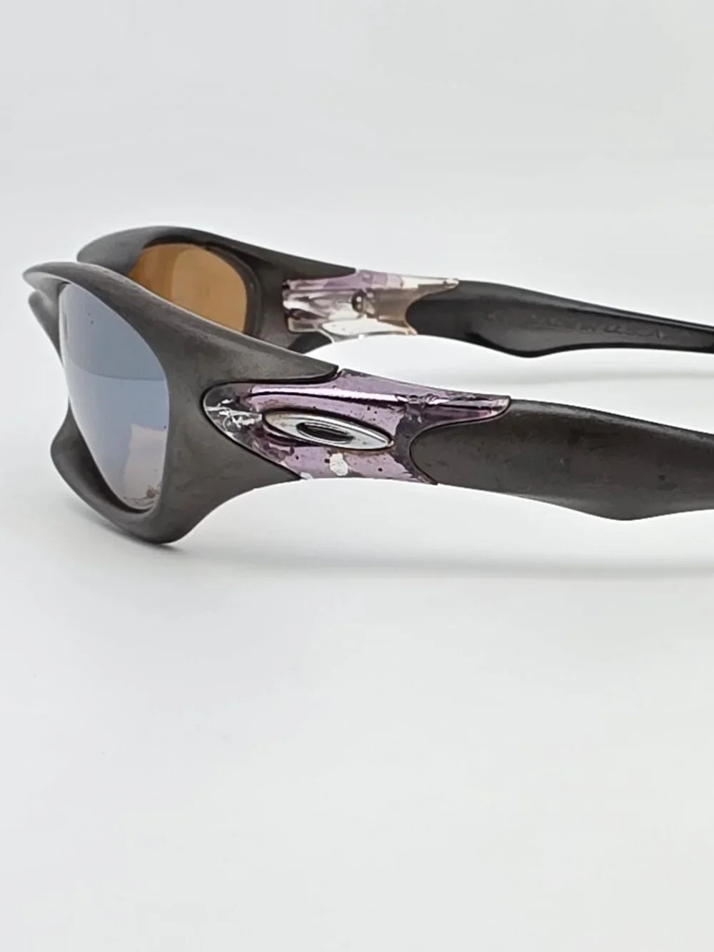Oakley 03-878 Valve 1.0 Bronze Frame Titanium Iridium Polarized Lens Sunglasses